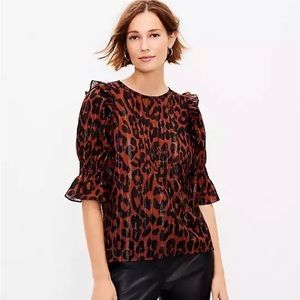 Loft Cheetah Blouse